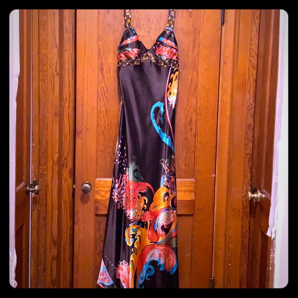 Colorful Jeweled Homecoming Dress